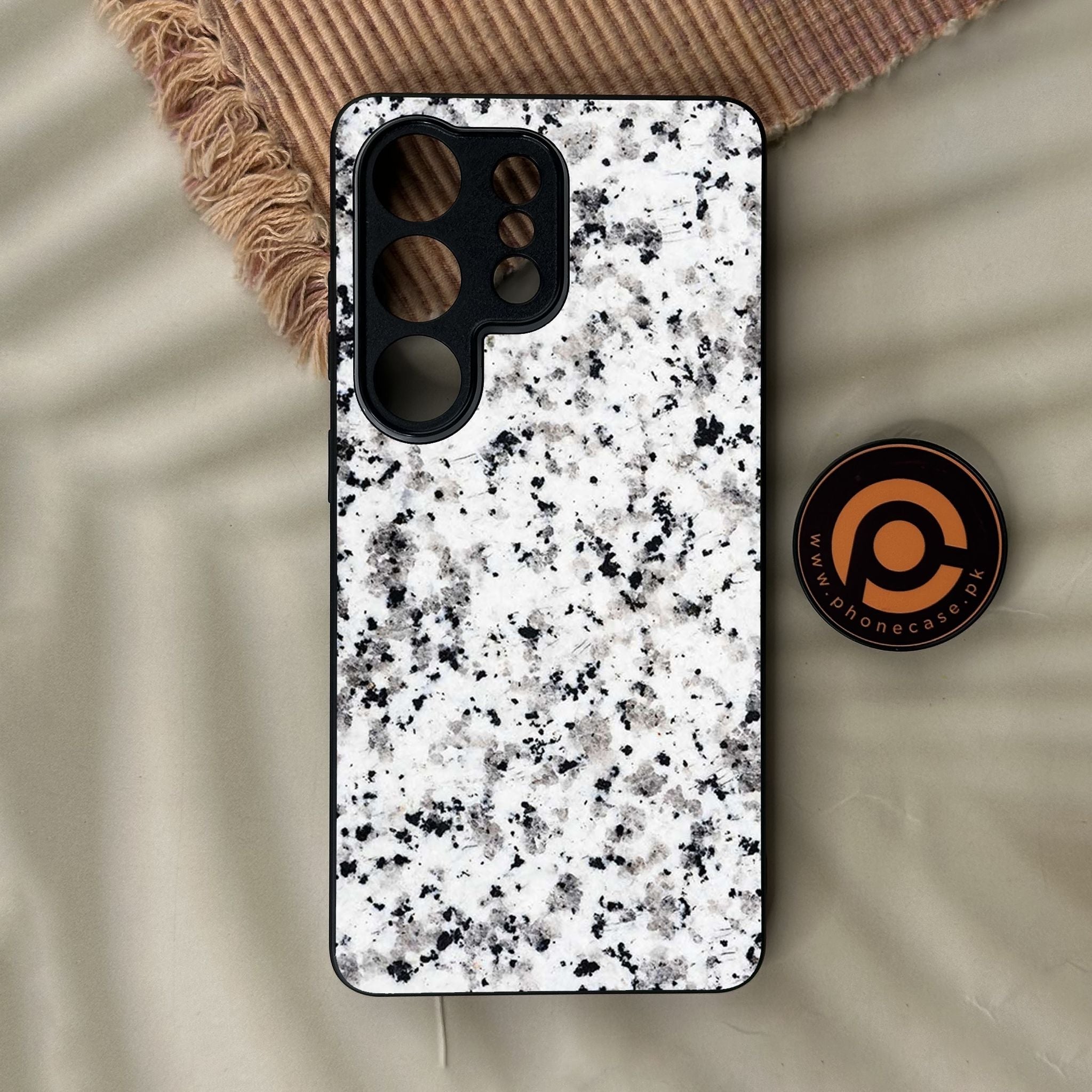Galaxy S26 Ultra - White Design 9 - Premium Metal Printed Soft Bumper Shock Proof Case