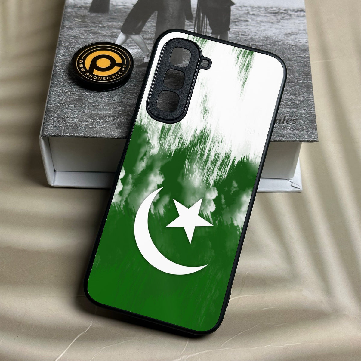 Infinix Hot 70 - Pakistani Flag Design 9 - Premium Metal Printed Soft Bumper Shock Proof Case