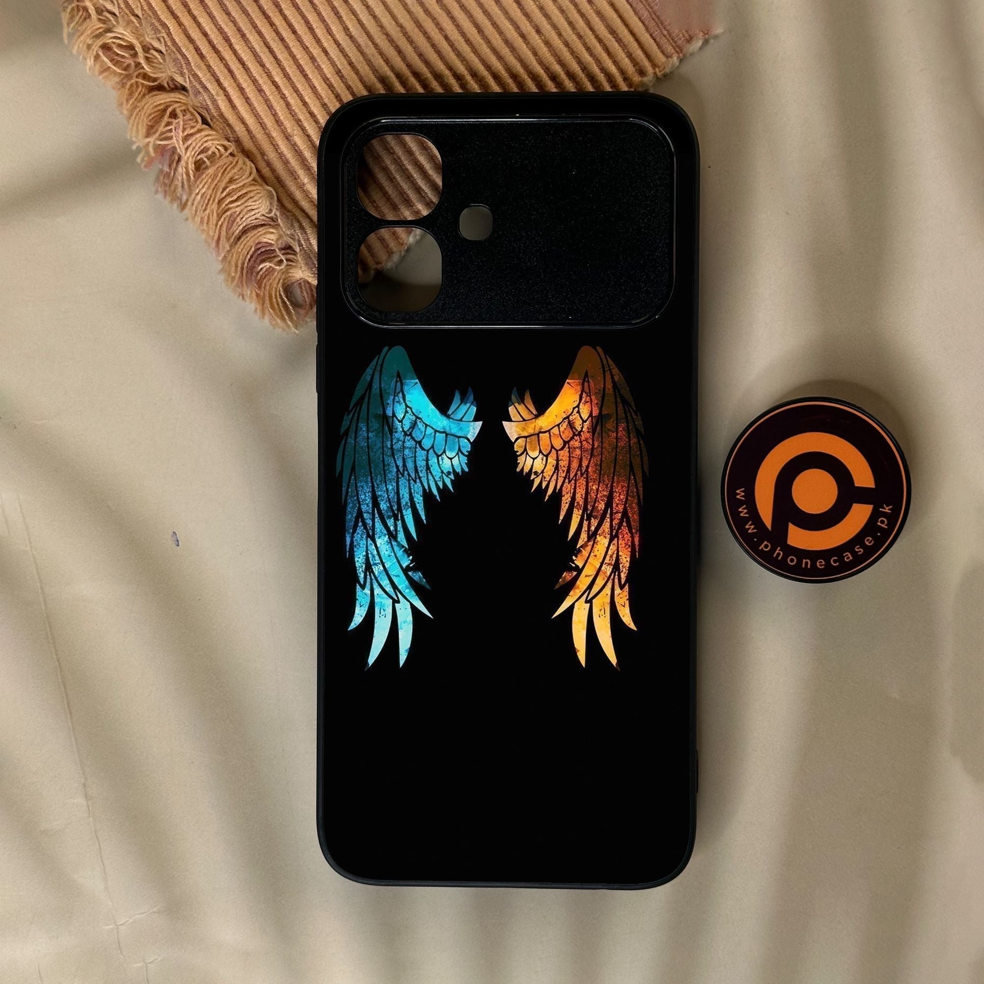Infinix Smart 20 - Angel 2.0 Design 8 - Premium Metal Printed Soft Bumper Shock Proof Case