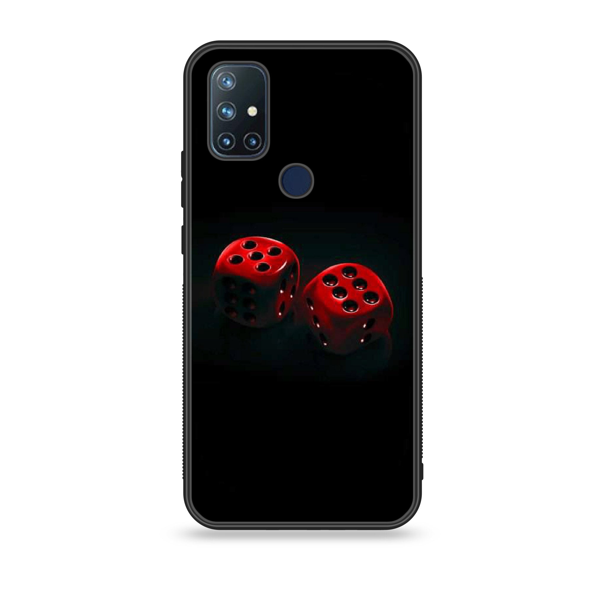 OnePlus Nord N10-Black Art Series - Premium Printed Glass soft Bumper shock Proof Case