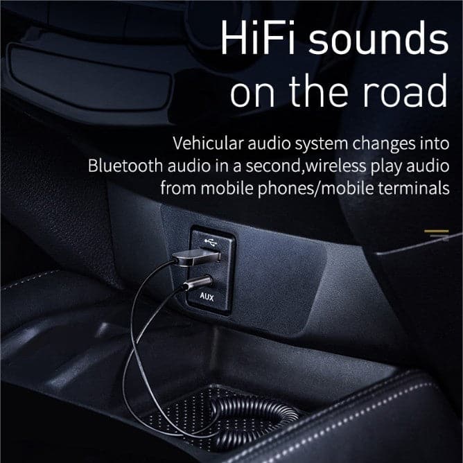 Baseus BA01 USB Bluetooth Adapter Dongle Cable For Car 3.5mm Jack Aux Bluetooth 5.0 Speakers audio transmitter