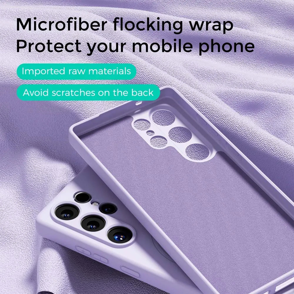 Galaxy S26 - Luxury Liquid Silicone NeoShell Magnetic Case Soft Touch Anti-Scratch Cover
