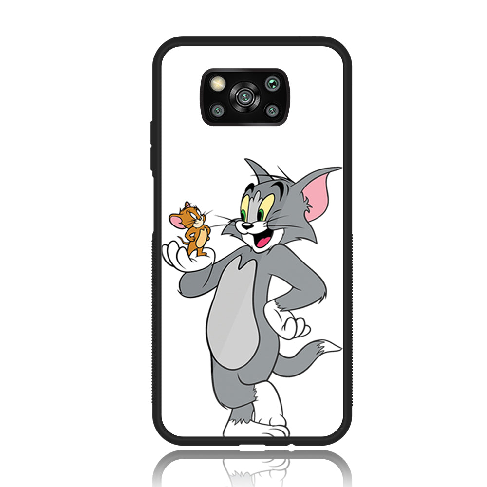 Xiaomi Poco X3 - Cartoon Series - Premium Printed Glass soft Bumper shock Proof Case