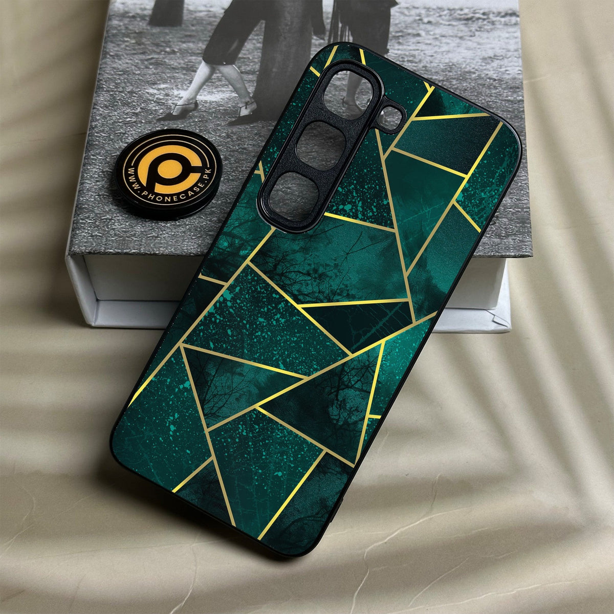 Infinix Hot 70 Pro - Geometric Design 9 - Premium Metal Printed Soft Bumper Shock Proof Case