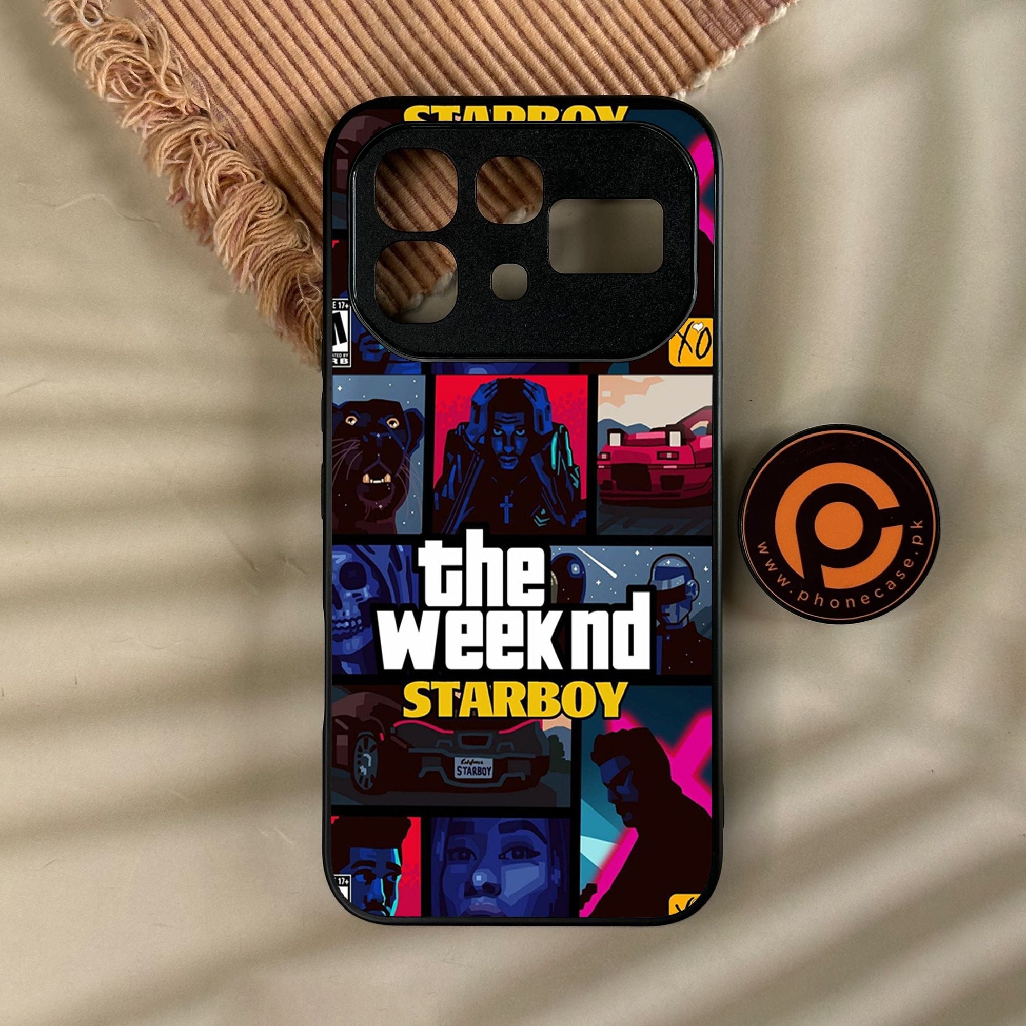 Infinix Note 60 Pro - The Weeknd Star Boy - Premium Metal Printed Soft Bumper Shock Proof Case