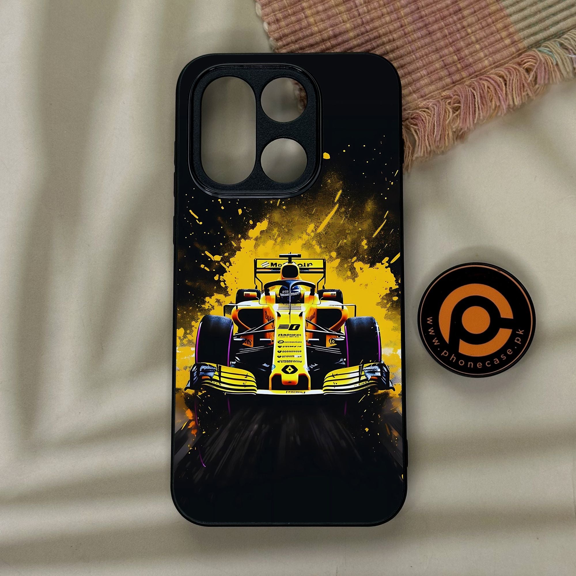 OnePlus 15 - Formula 1 Design 5 - Premium Metal Printed Soft Bumper Shock Proof Case