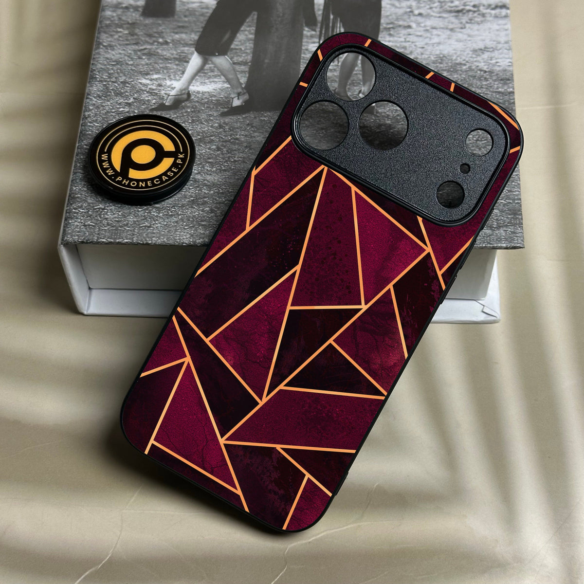 Iphone 18 Pro - Geometric Design 7 - Premium Metal Printed Soft Bumper Shock Proof Case