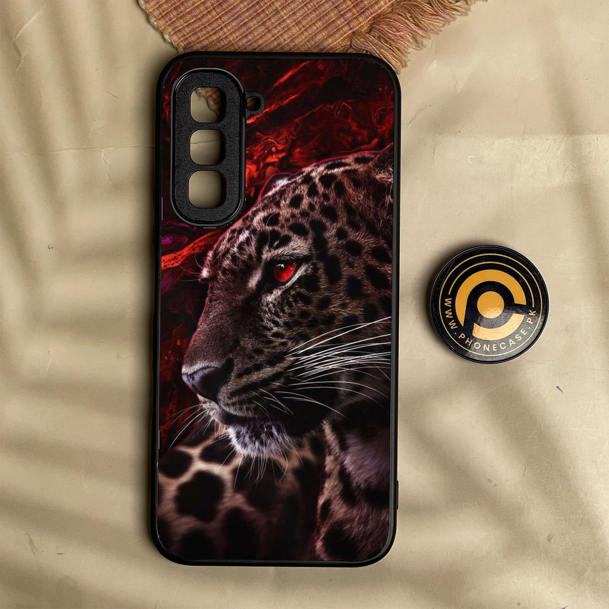 Infinix Hot 70 - Tiger Design 5 - Premium Metal Printed Soft Bumper Shock Proof Case