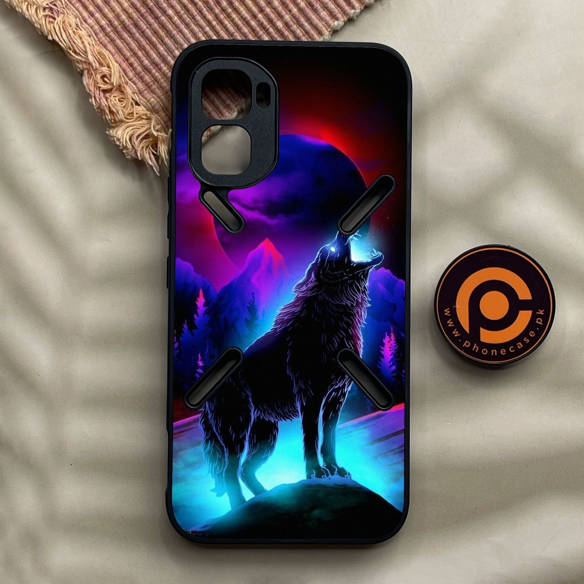 Infinix GT 50 Pro - Wolf Design 2 - Premium Metal Printed Soft Bumper Shock Proof Case