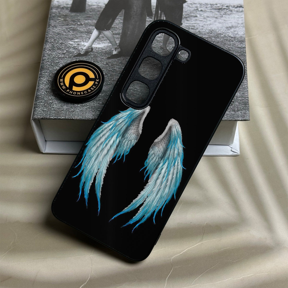 Infinix Hot 70 Pro - Angel Wings Design 4 - Premium Metal Printed Soft Bumper Shock Proof Case