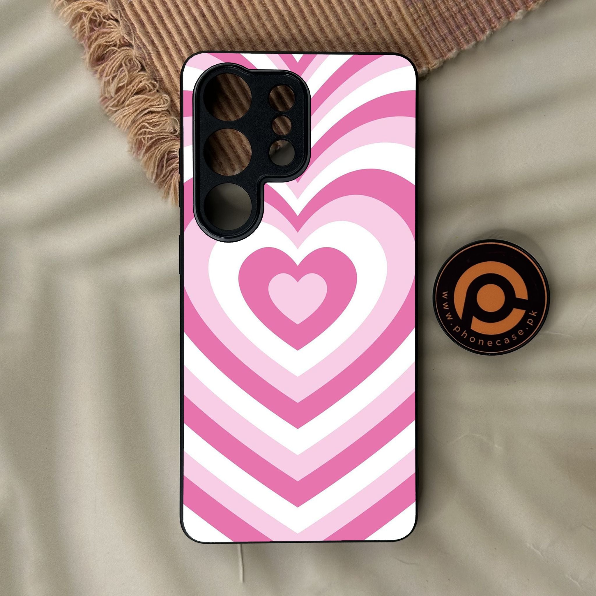 Galaxy S26 Ultra - Heartbeat Design 3 - Premium Metal Printed Soft Bumper Shock Proof Case