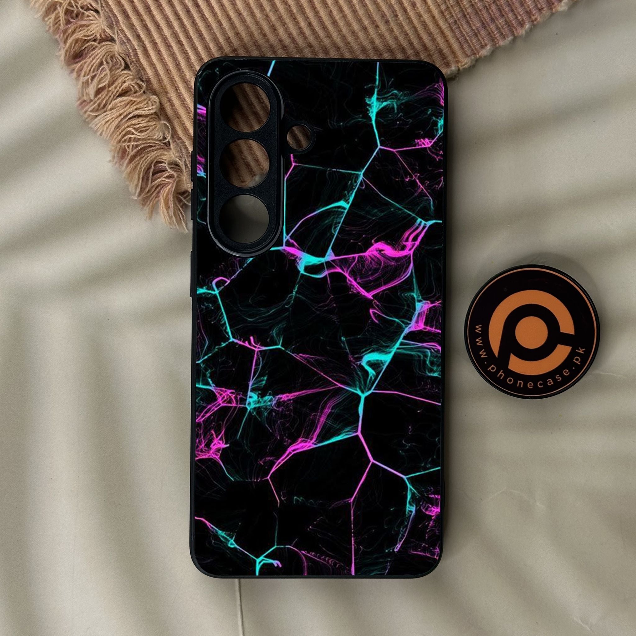 Galaxy S26 - Black Marble Design 9 - Premium Metal Printed Soft Bumper Shock Proof Case