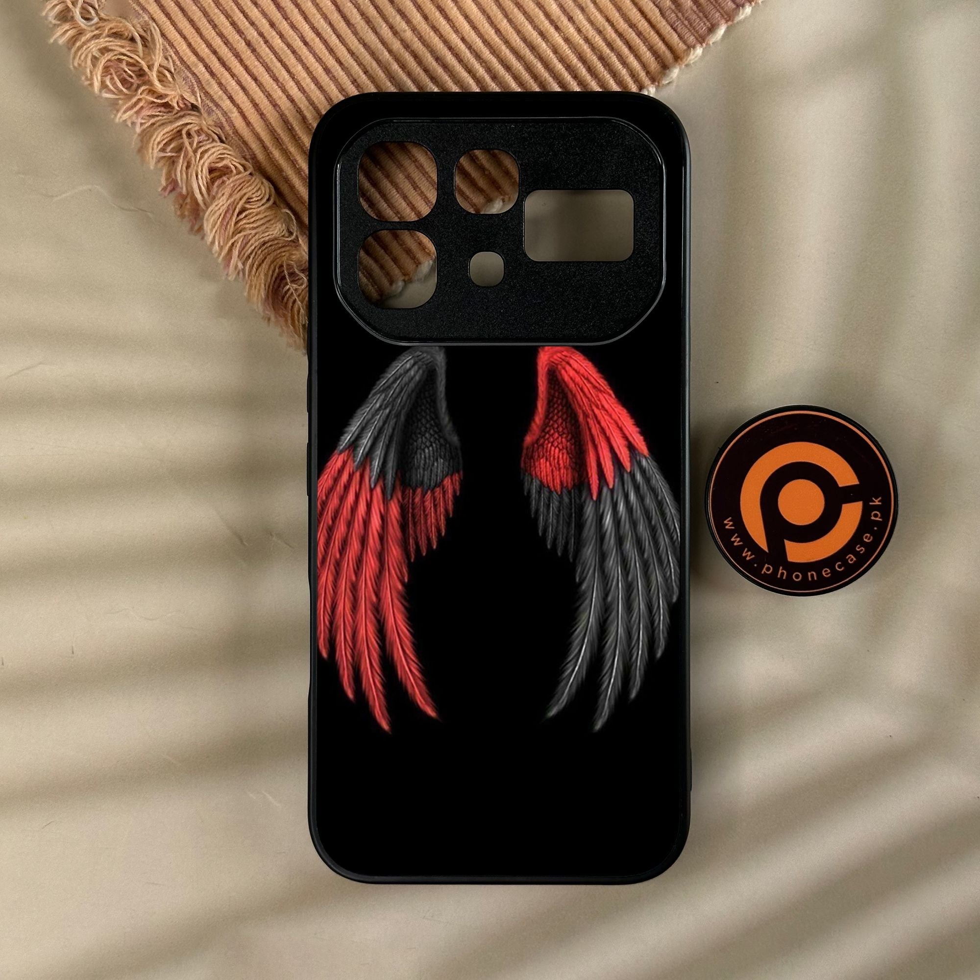Infinix Note 60 Pro - Angel Wings Design 7 - Premium Metal Printed Soft Bumper Shock Proof Case
