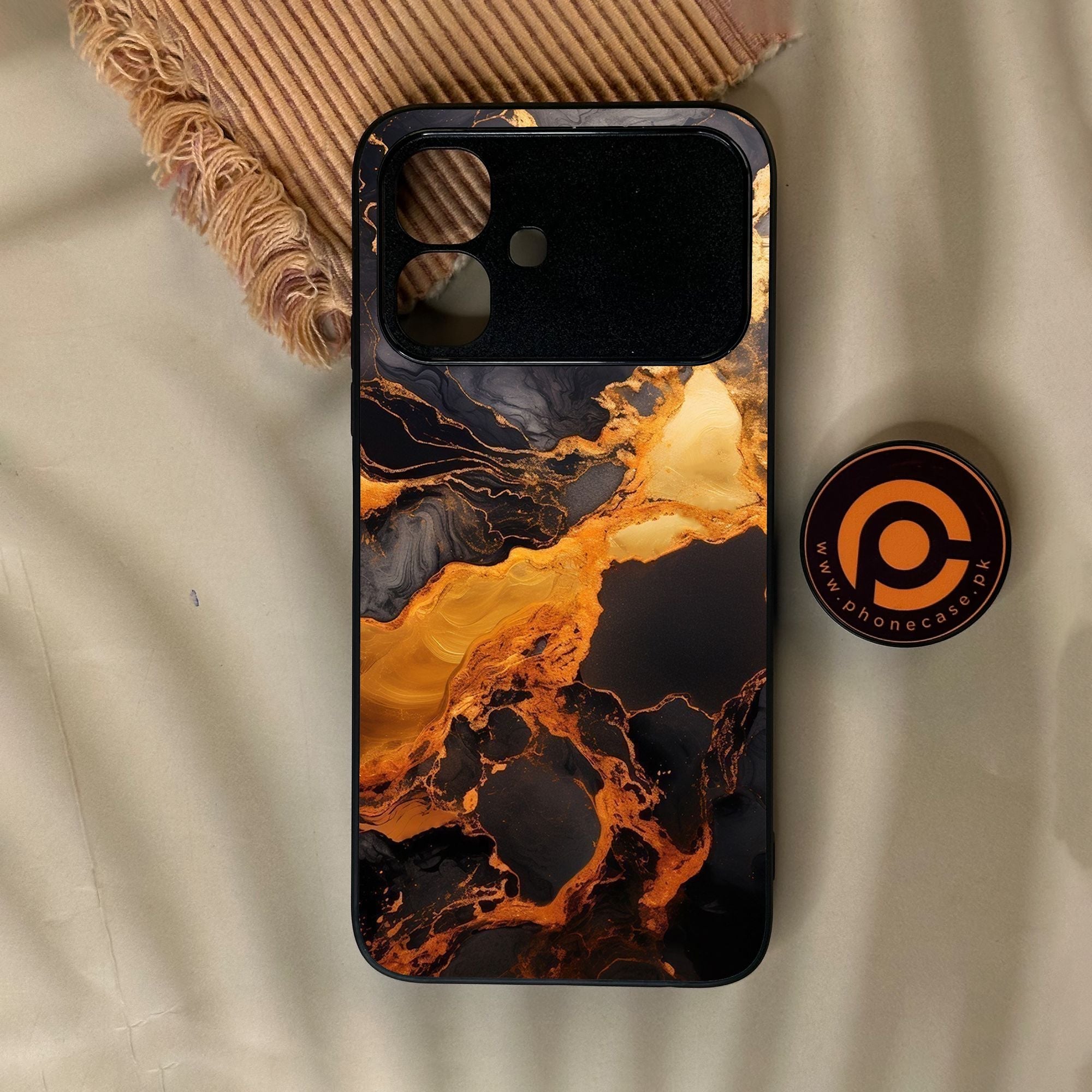 Infinix Smart 20 - Liquid 2.0 Design 4 - Premium Metal Printed Soft Bumper Shock Proof Case
