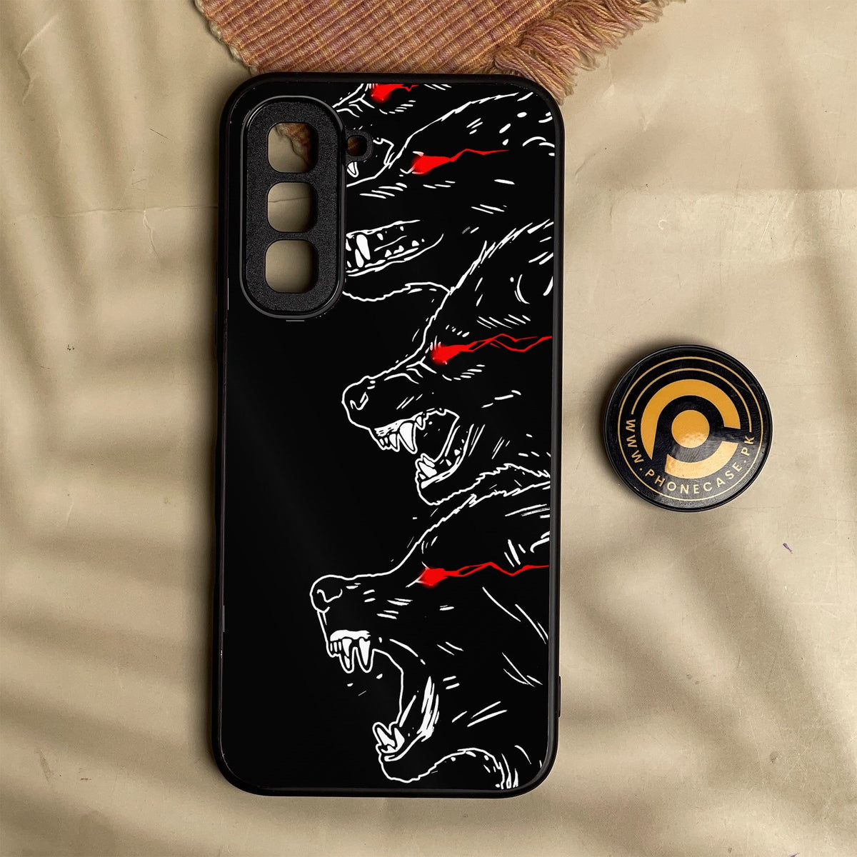 Infinix Hot 70 - Black Art Design 7 - Premium Metal Printed Soft Bumper Shock Proof Case