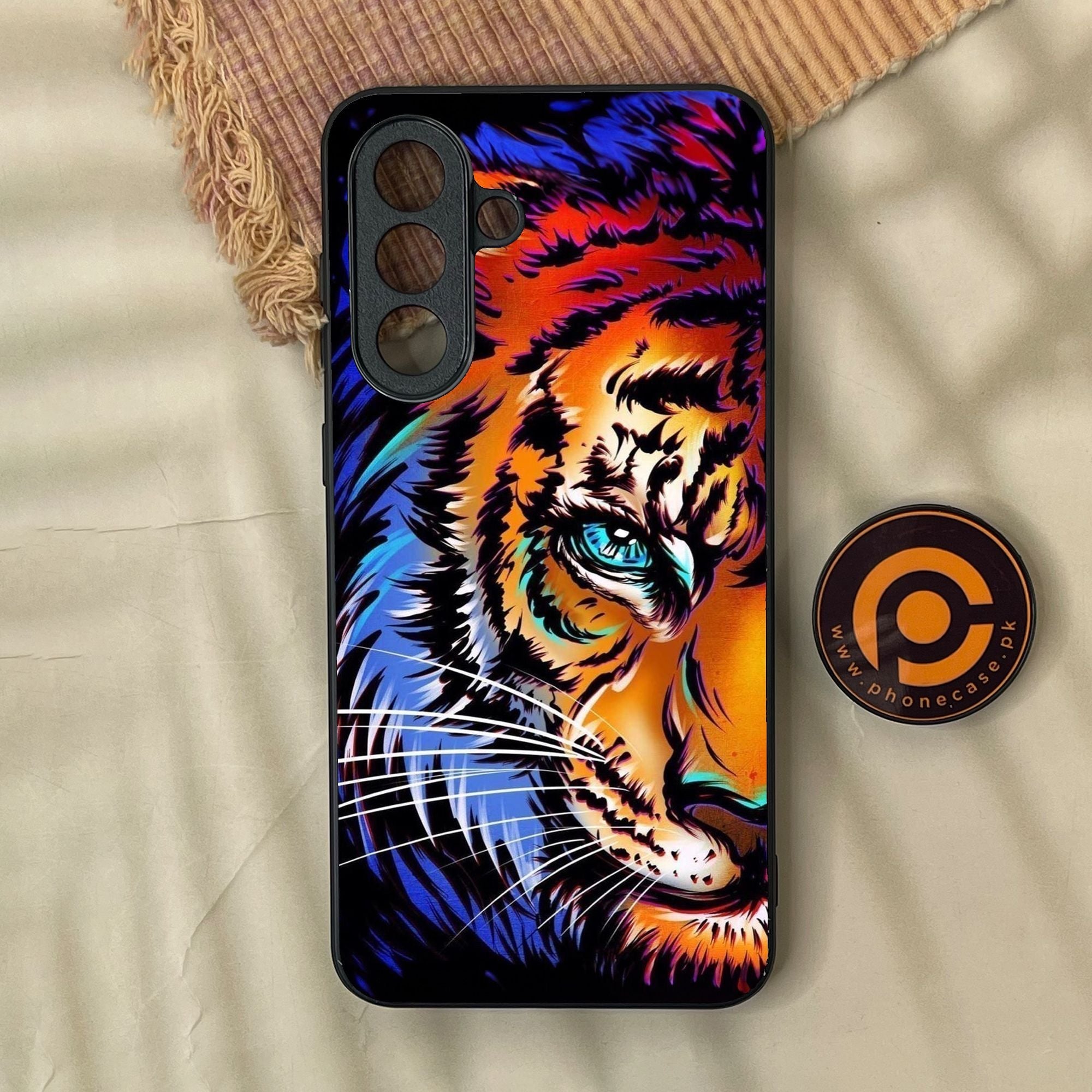 Samsung Galaxy A37 - Tiger Art - Premium Metal Printed Soft Bumper Shock Proof Case