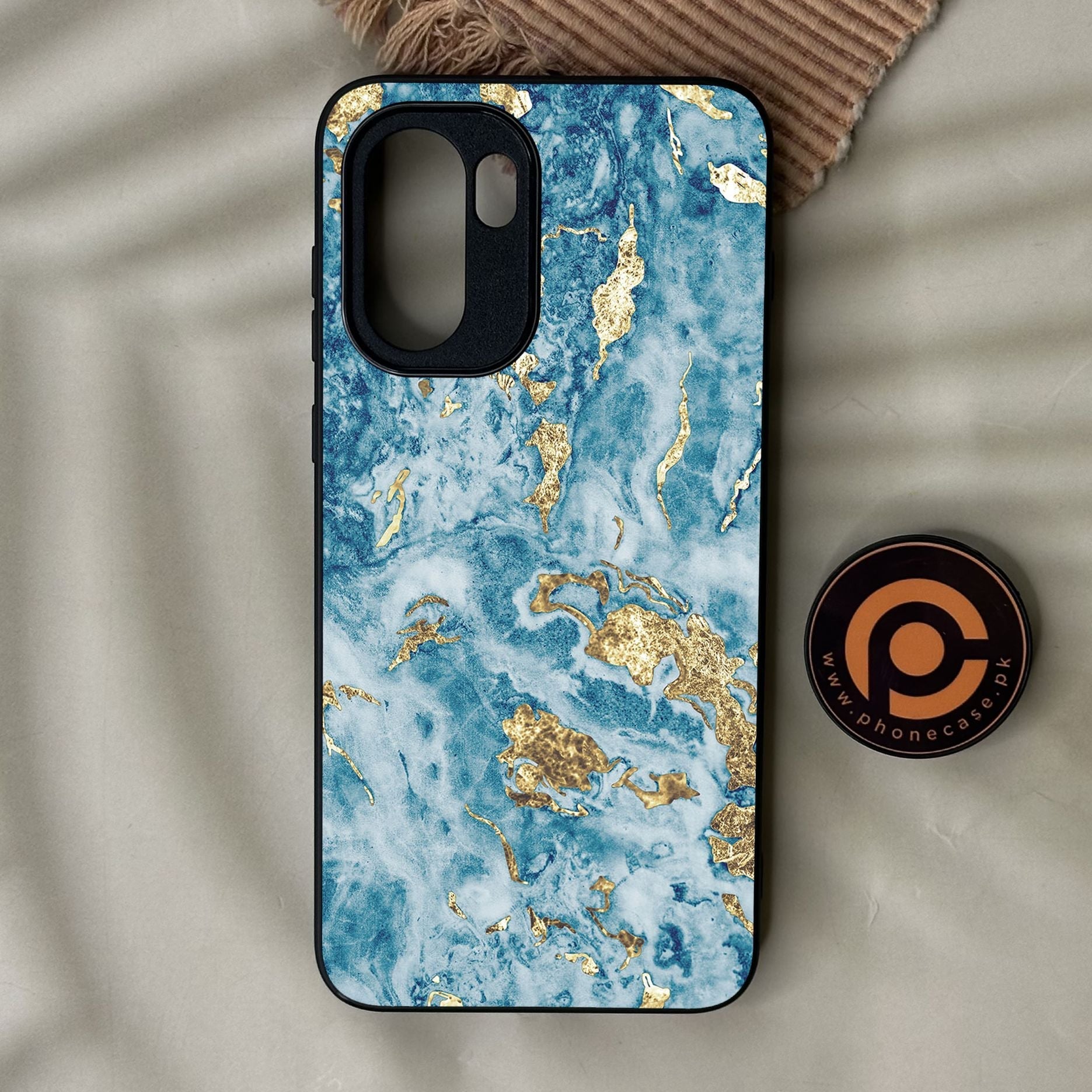 OnePlus 15R - Blue 2.0 Design 7 - Premium Metal Printed Soft Bumper Shock Proof Case