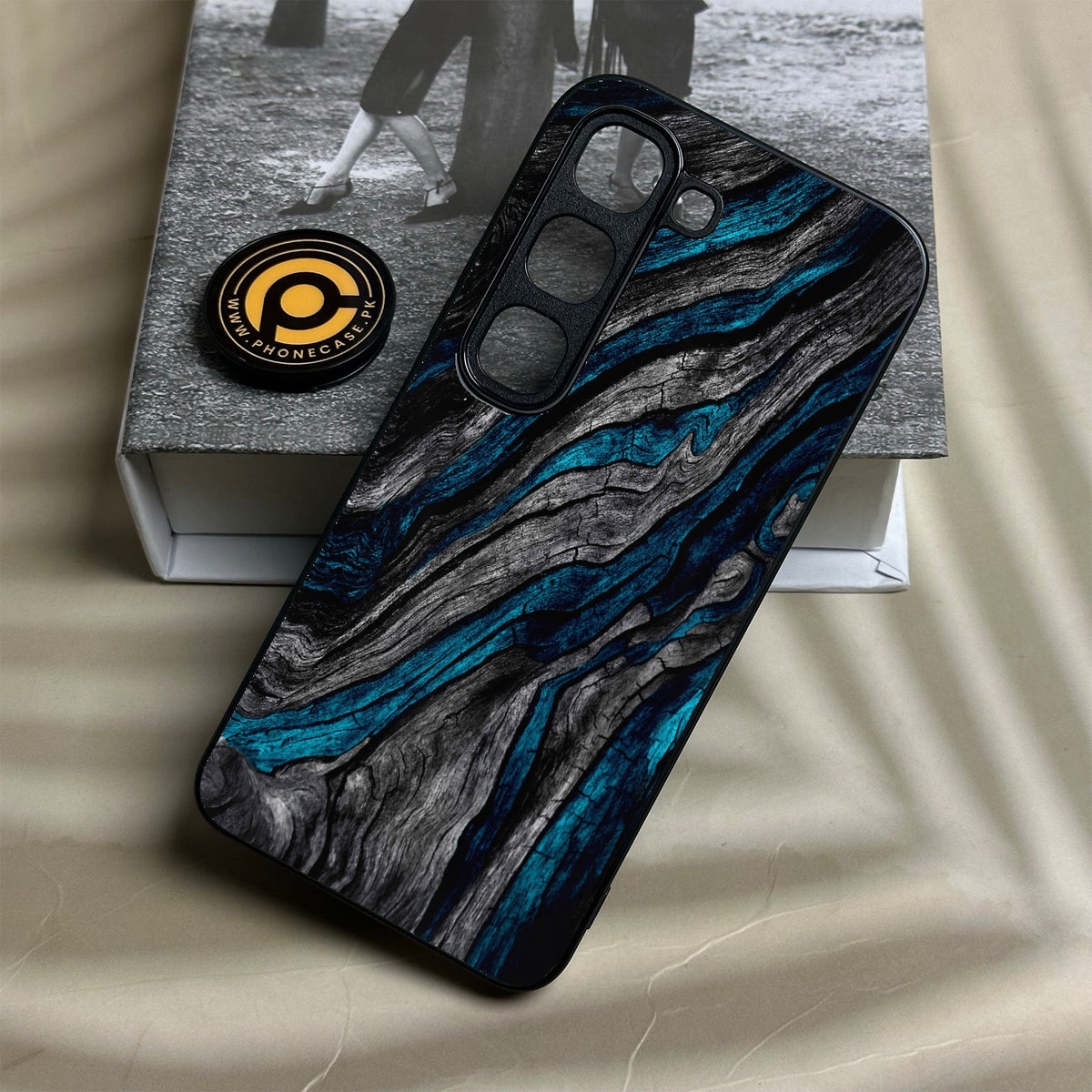 Infinix Hot 70 Pro - Liquid Marble Design 8 - Premium Metal Printed Soft Bumper Shock Proof Case