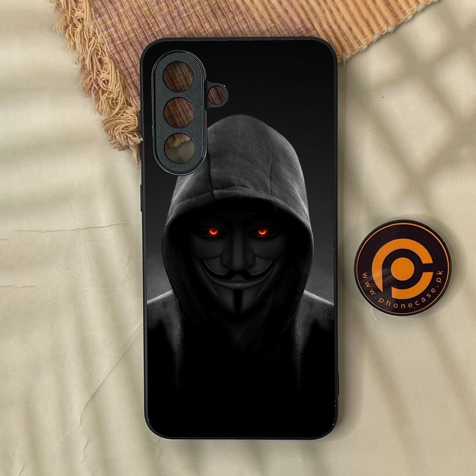 Samsung Galaxy A37 - Anonymous 2.0 Design 4 - Premium Metal Printed Soft Bumper Shock Proof Case