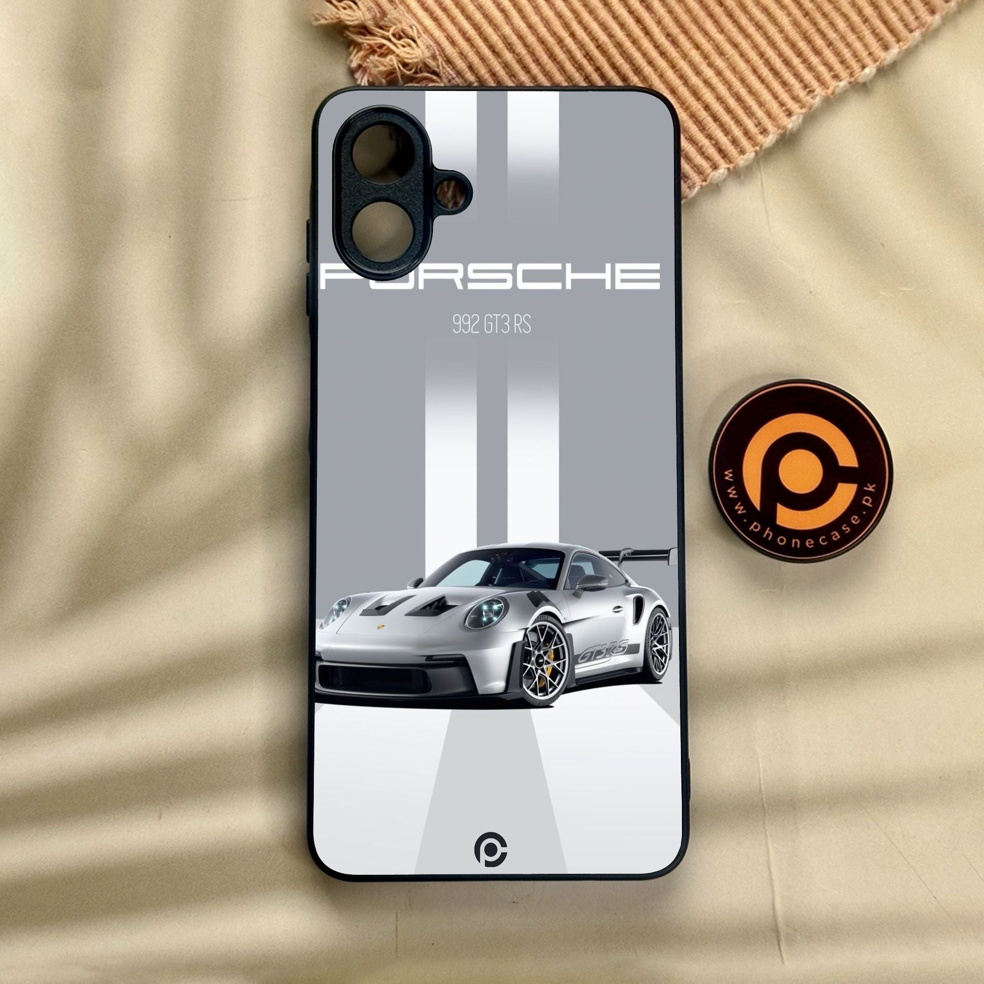 Samsung Galaxy A07 - Porsche Gt3 Rs Thrill - Premium Metal Printed Soft Bumper Shock Proof Case CS-42600