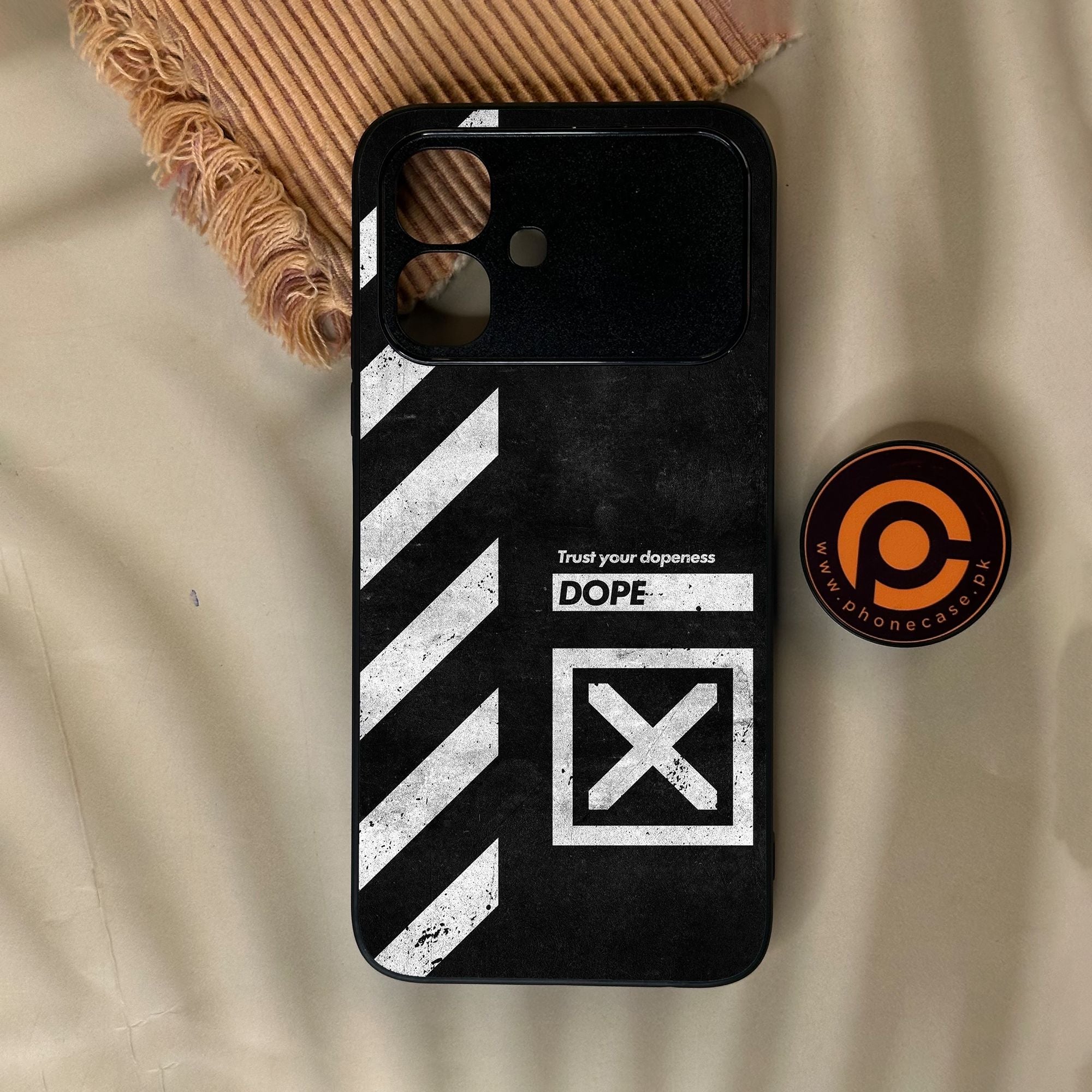 Infinix Smart 20 - Trust Your Dopeness - Premium Metal Printed Soft Bumper Shock Proof Case