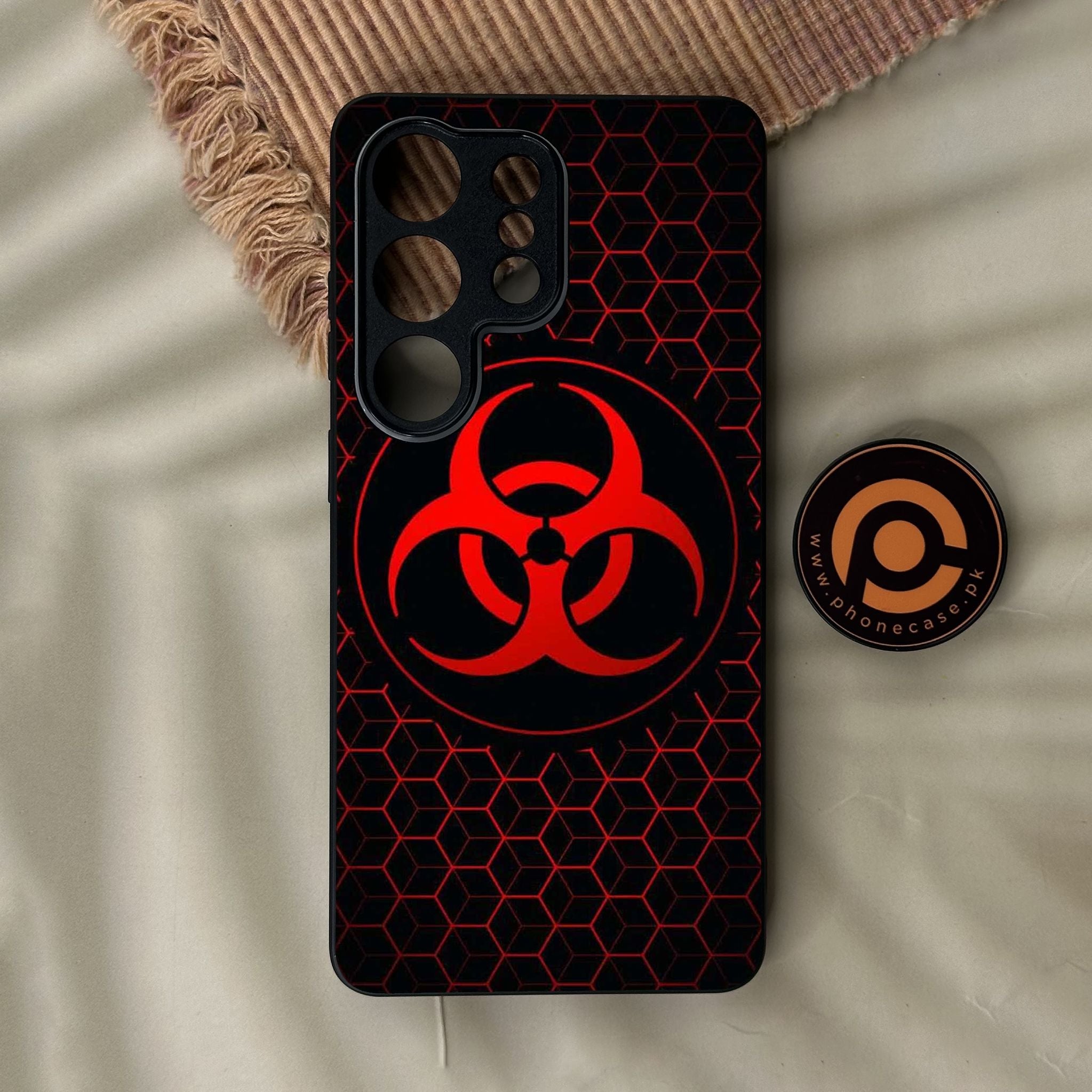 Galaxy S26 Ultra - Biohazard Design 8 - Premium Metal Printed Soft Bumper Shock Proof Case