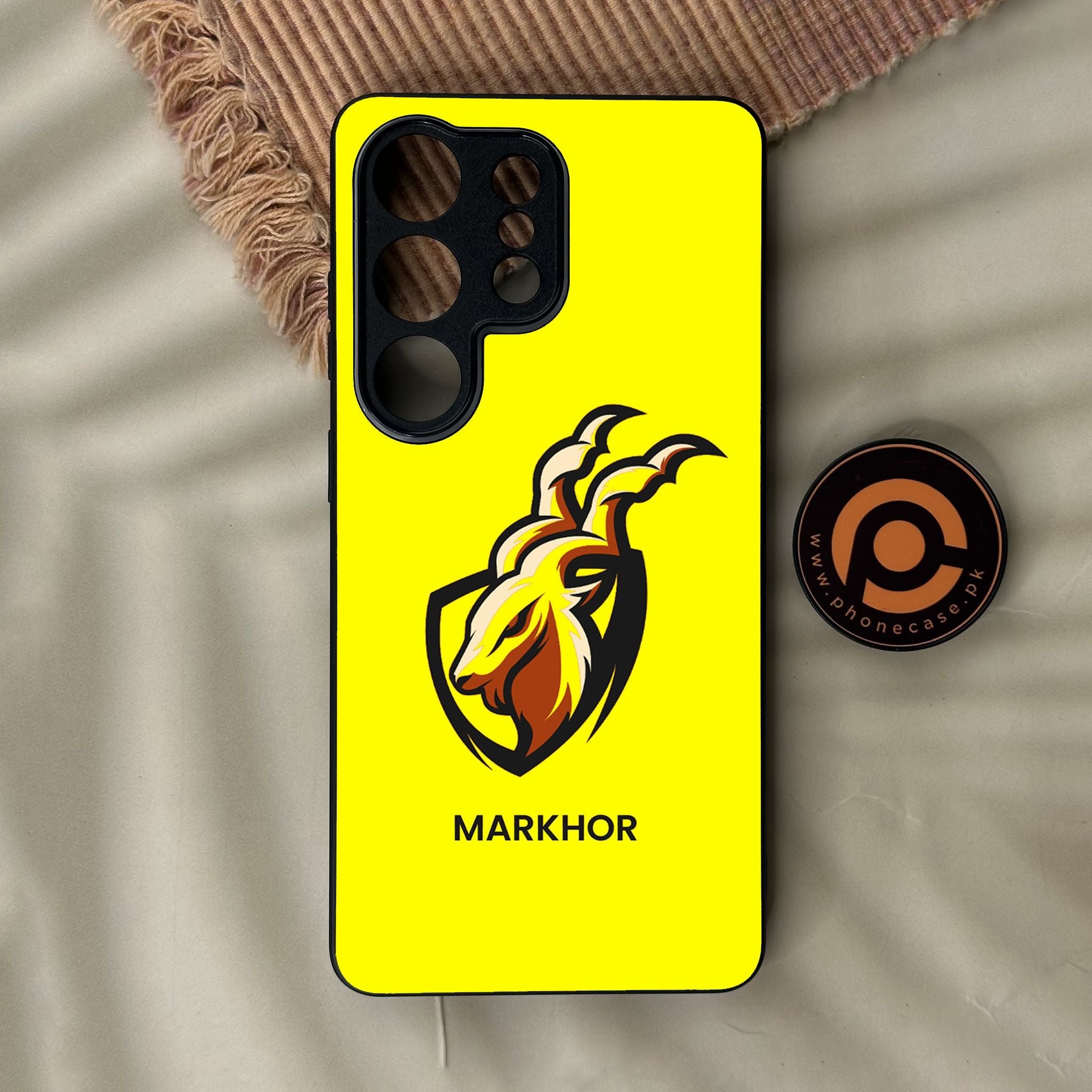 Galaxy S26 Ultra - Markhor Design 8 - Premium Metal Printed Soft Bumper Shock Proof Case