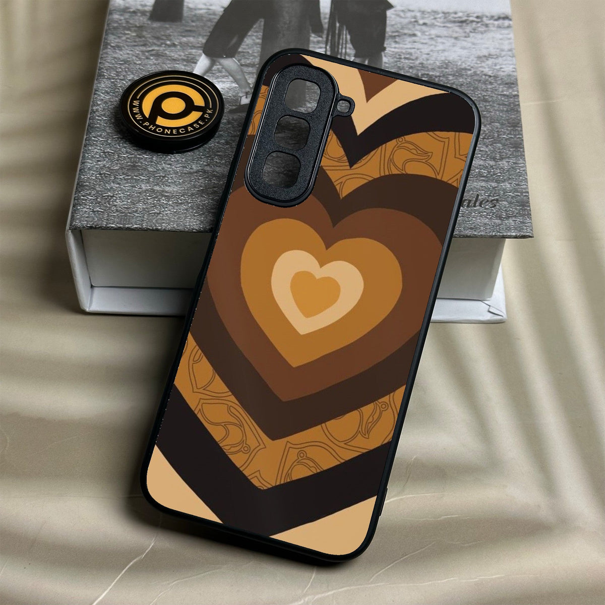 Infinix Hot 70 - Heart 2.0 Design 5 - Premium Metal Printed Soft Bumper Shock Proof Case
