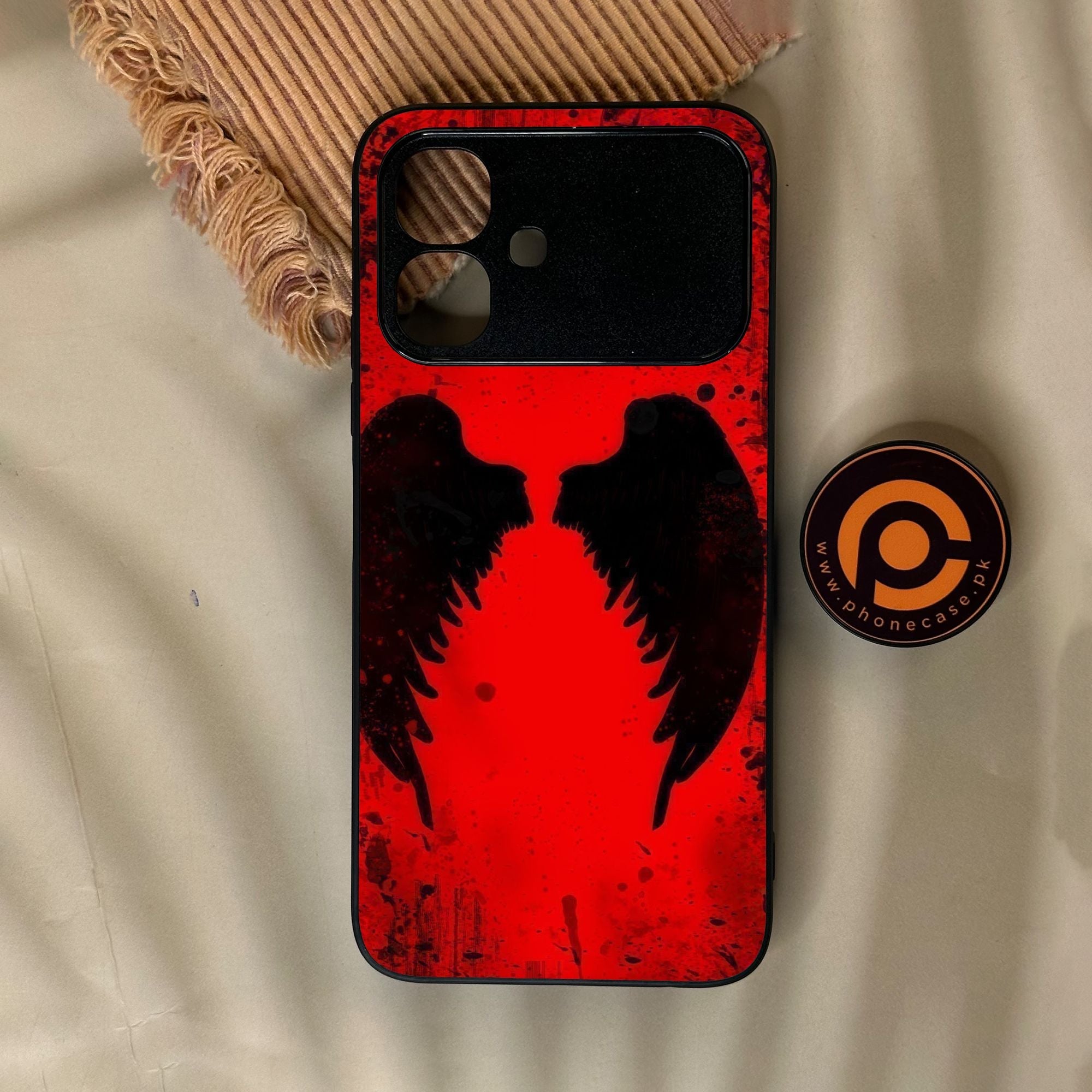 Infinix Smart 20 - Angel 2.0 Design 3 - Premium Metal Printed Soft Bumper Shock Proof Case