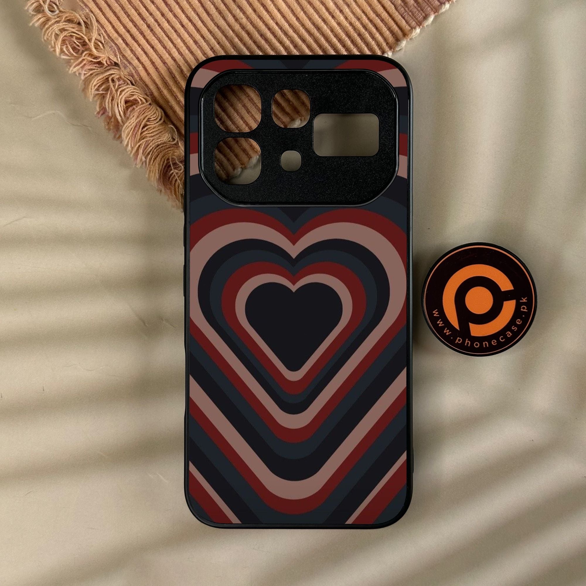 Infinix Note 60 - Heart 2.0 Design 4 - Premium Metal Printed Soft Bumper Shock Proof Case