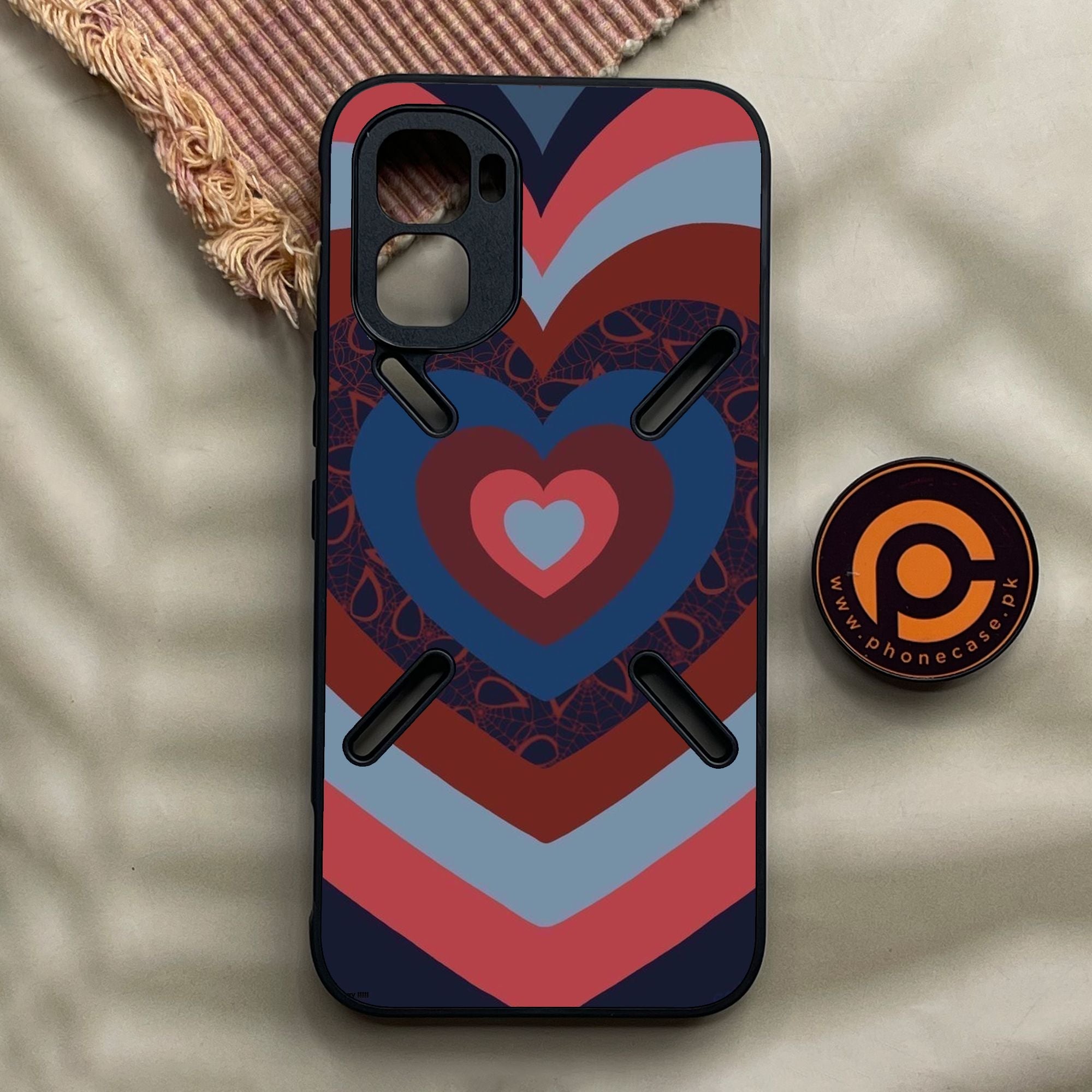 Infinix GT 50 Pro - Heart 2.0 Design 2 - Premium Metal Printed Soft Bumper Shock Proof Case