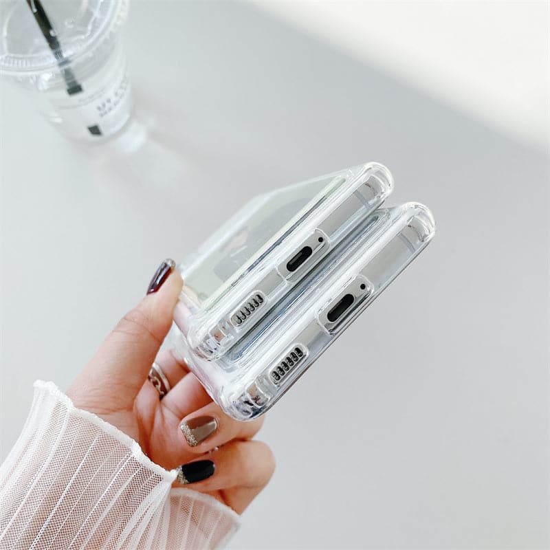 Galaxy S26 - Wallet Card Holder Transparent Slot ShockProof Case