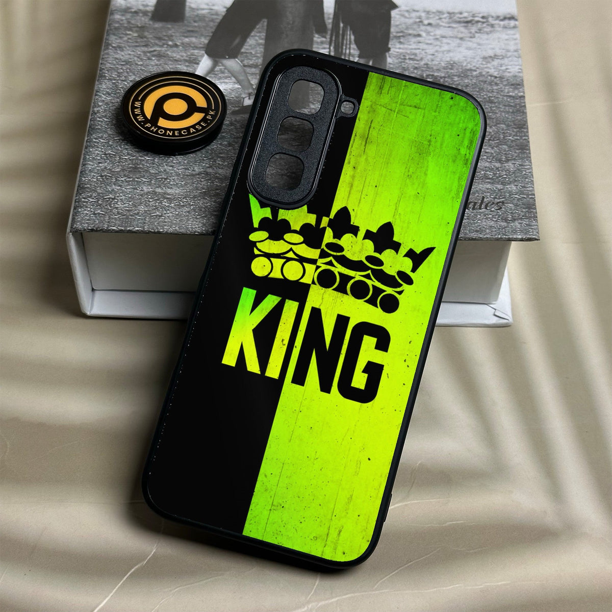 Infinix Hot 70 - King Design 3 - Premium Metal Printed Soft Bumper Shock Proof Case