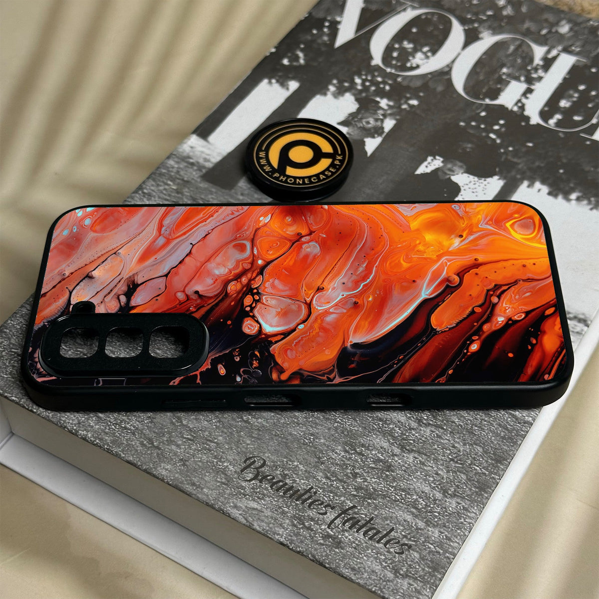 Infinix Hot 70 - Liquid Marble Design 4 - Premium Metal Printed Soft Bumper Shock Proof Case