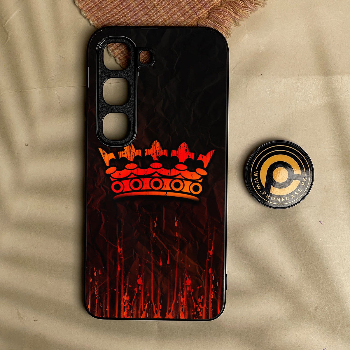 Infinix Hot 70 Pro - King Design 4 - Premium Metal Printed Soft Bumper Shock Proof Case