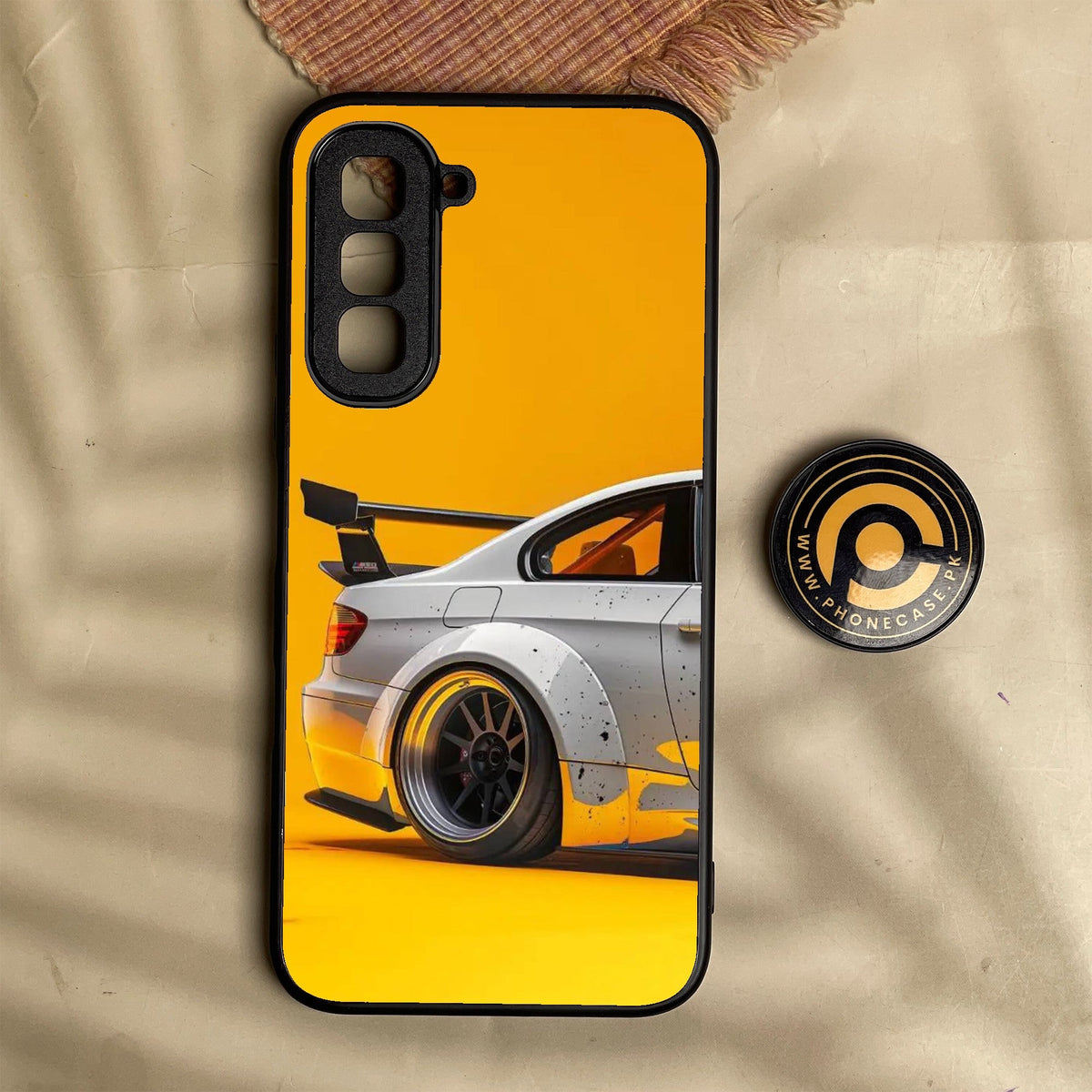 Infinix Hot 70 - M3 Gt2 Racing Car - Premium Metal Printed Soft Bumper Shock Proof Case