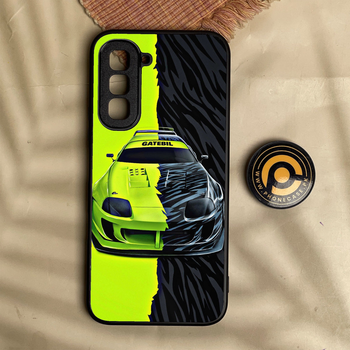 Infinix Hot 70 - Racing Series 2.0 Design 3 - Premium Metal Printed Soft Bumper Shock Proof Case