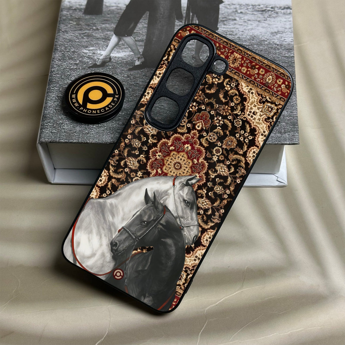 Infinix Hot 70 Pro - Horse Heritage - Premium Metal Printed Soft Bumper Shock Proof Case