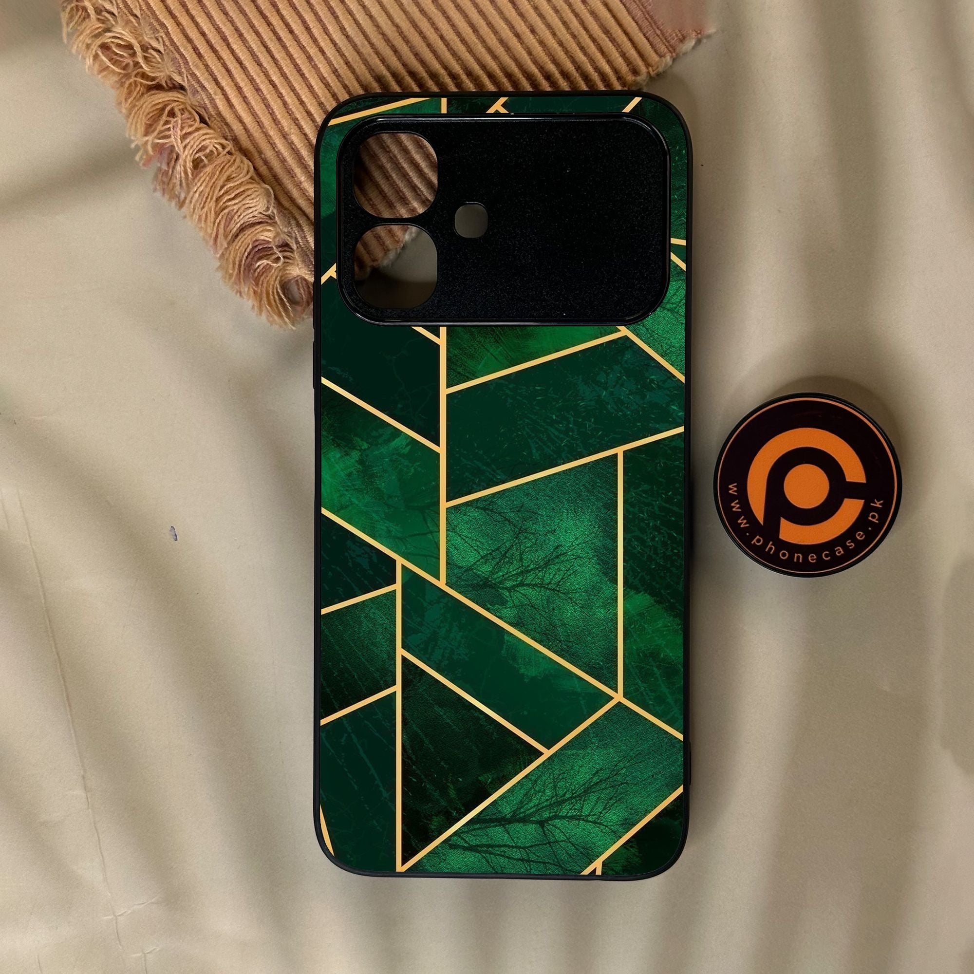 Infinix Smart 20 - Geometric Design 10 - Premium Metal Printed Soft Bumper Shock Proof Case