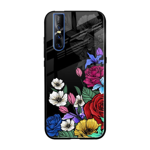 Rose Flower Bunch Art Glossy Case for Vivo V15 Pro