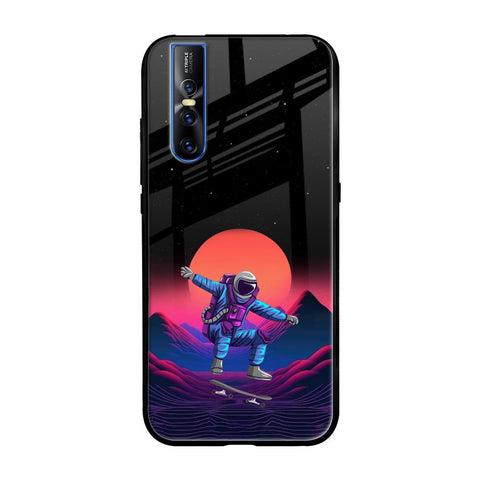 Retro Astronaut Glossy Case for Vivo V15 Pro