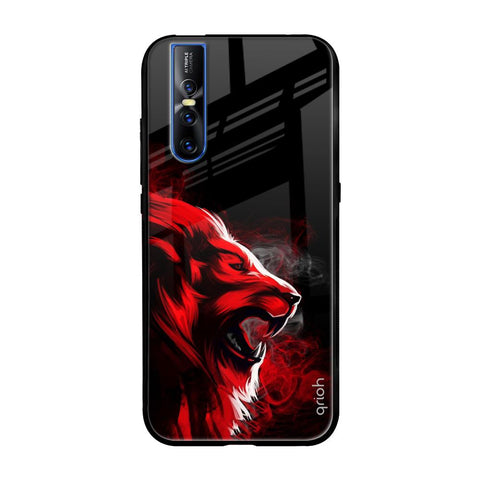 Red Angry Lion Glossy Case for Vivo V15 Pro