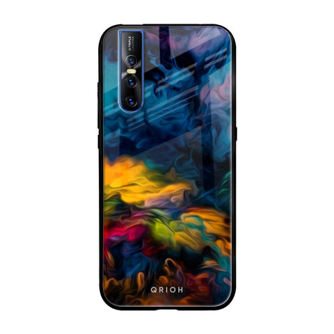 Multicolor Oil Painting Glossy Case for Vivo V15 Pro