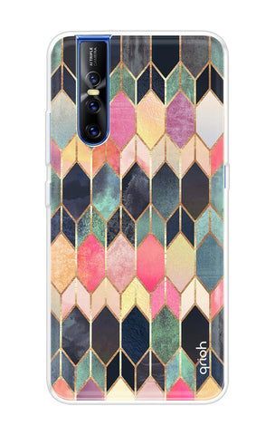 Shimmery Pattern Soft Cover for Vivo V15 Pro