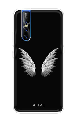 White Angel Wings Soft Cover for Vivo V15 Pro
