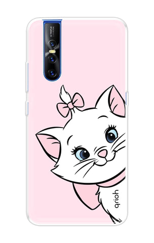 Cute Kitty Soft Cover For Vivo V15 Pro