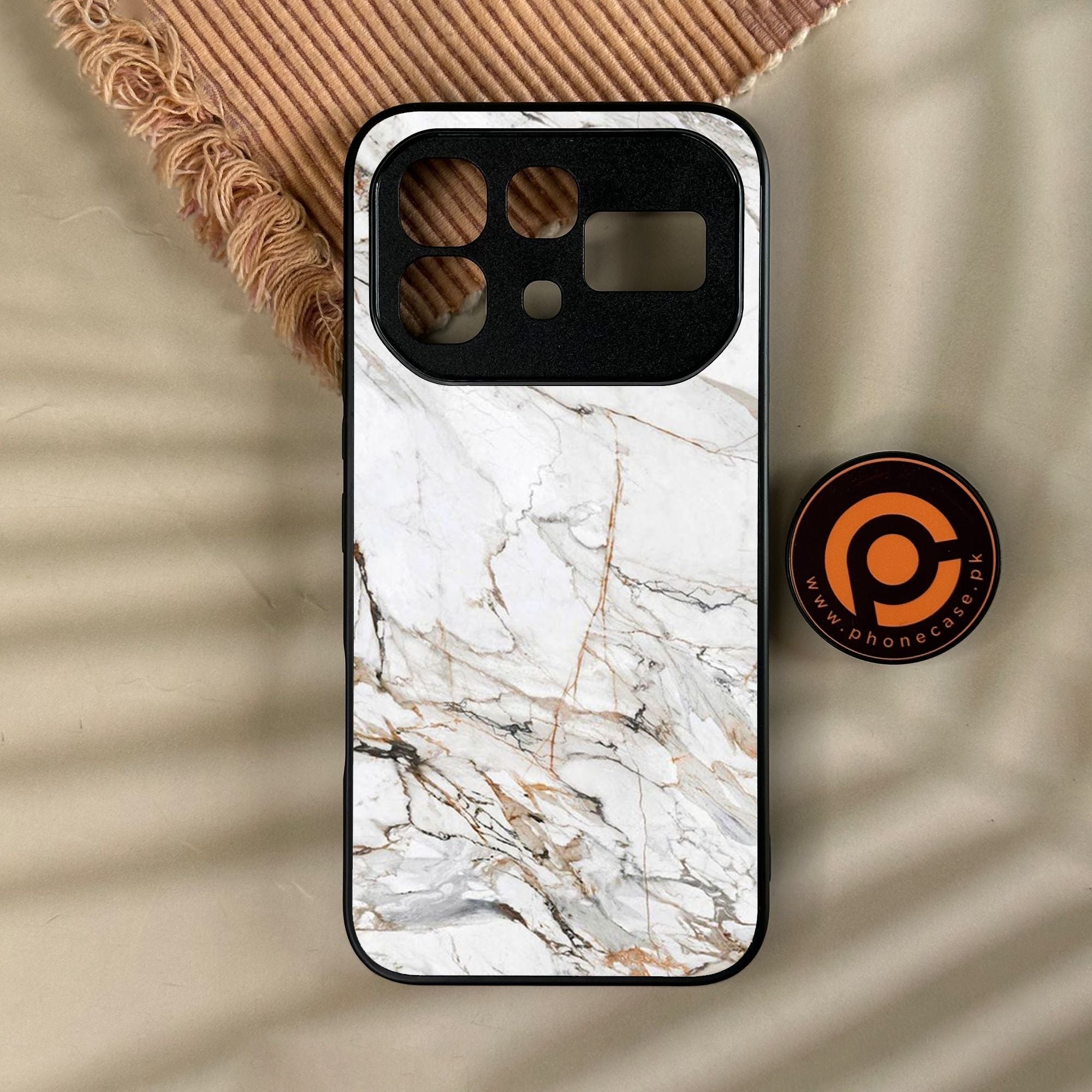 Infinix Note 60 Pro - White Design 6 - Premium Metal Printed Soft Bumper Shock Proof Case