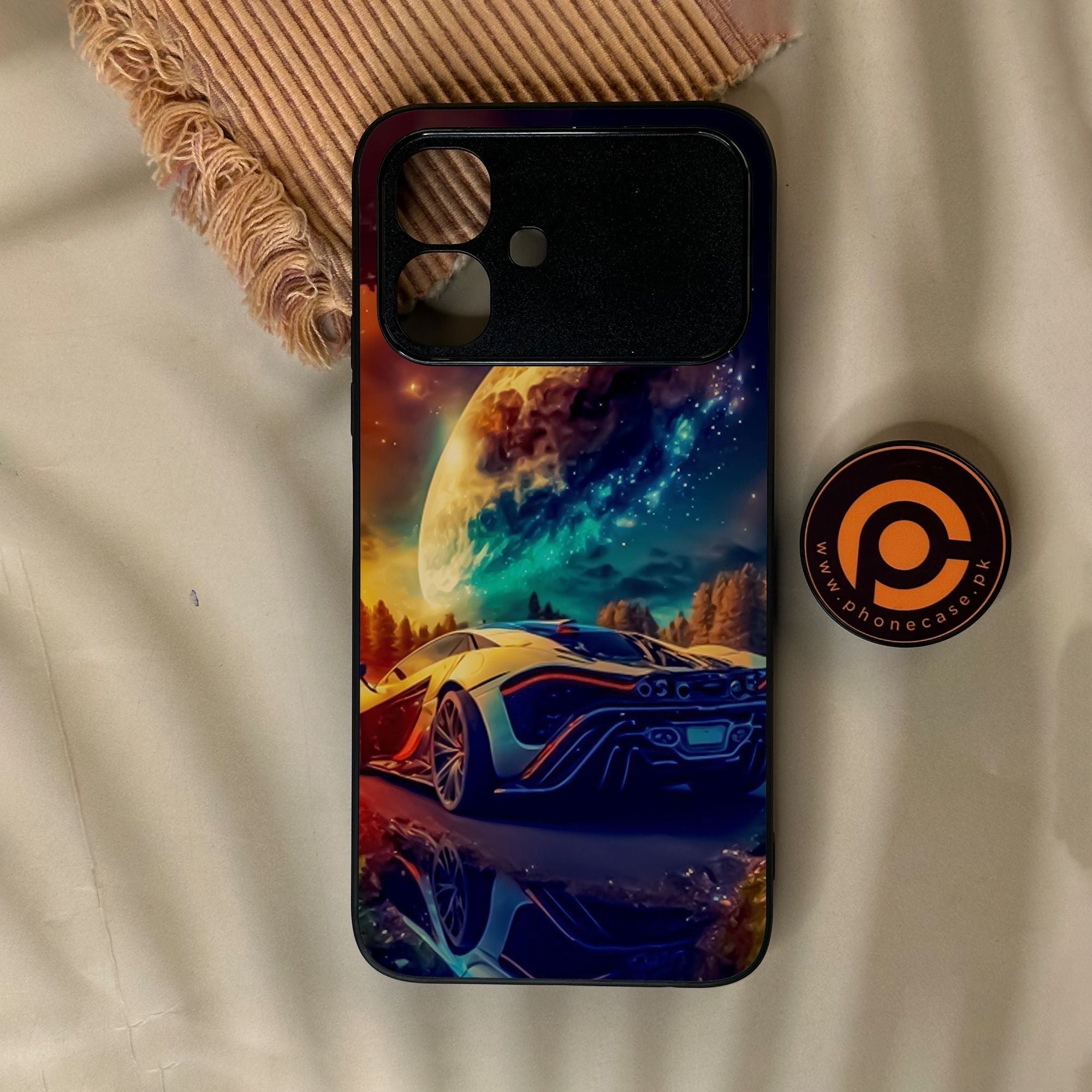 Infinix Smart 20 - Racing Design 5 - Premium Metal Printed Soft Bumper Shock Proof Case