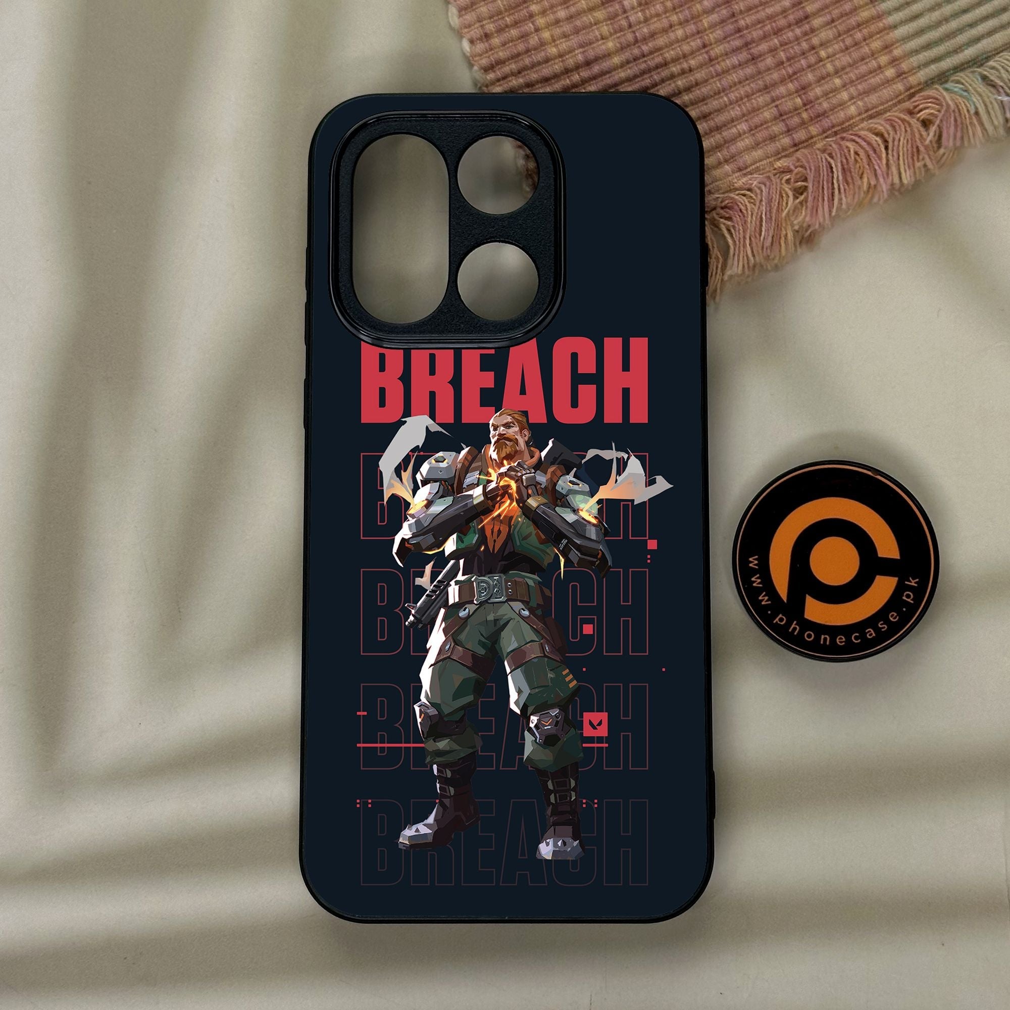 OnePlus 15 - Battle-Ready Design 6 - Premium Metal Printed Soft Bumper Shock Proof Case