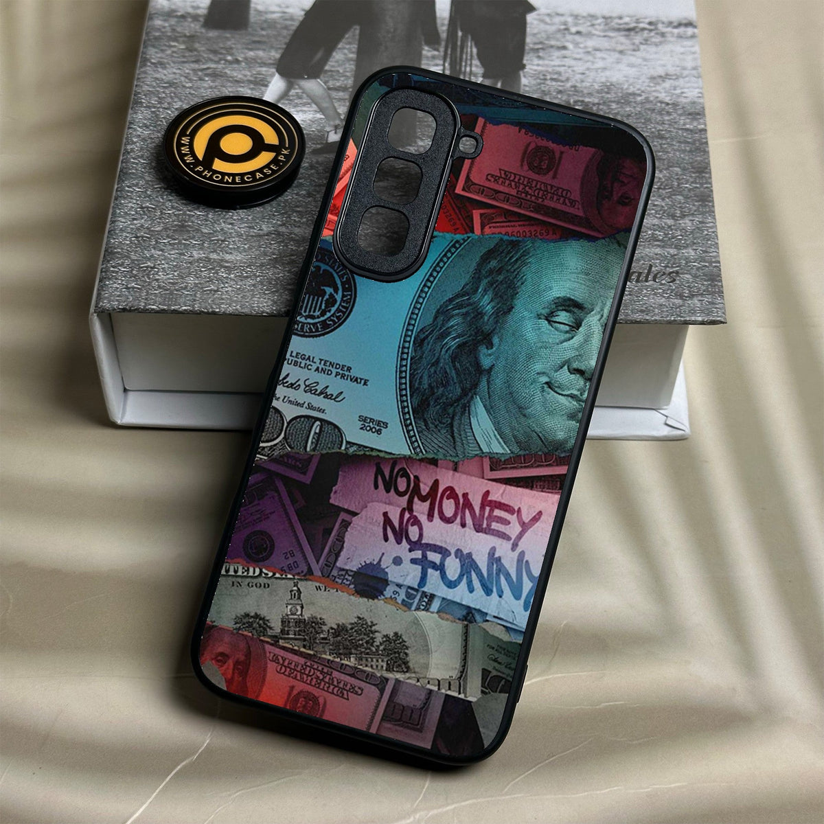 Infinix Hot 70 - Dollar Design 8 - Premium Metal Printed Soft Bumper Shock Proof Case